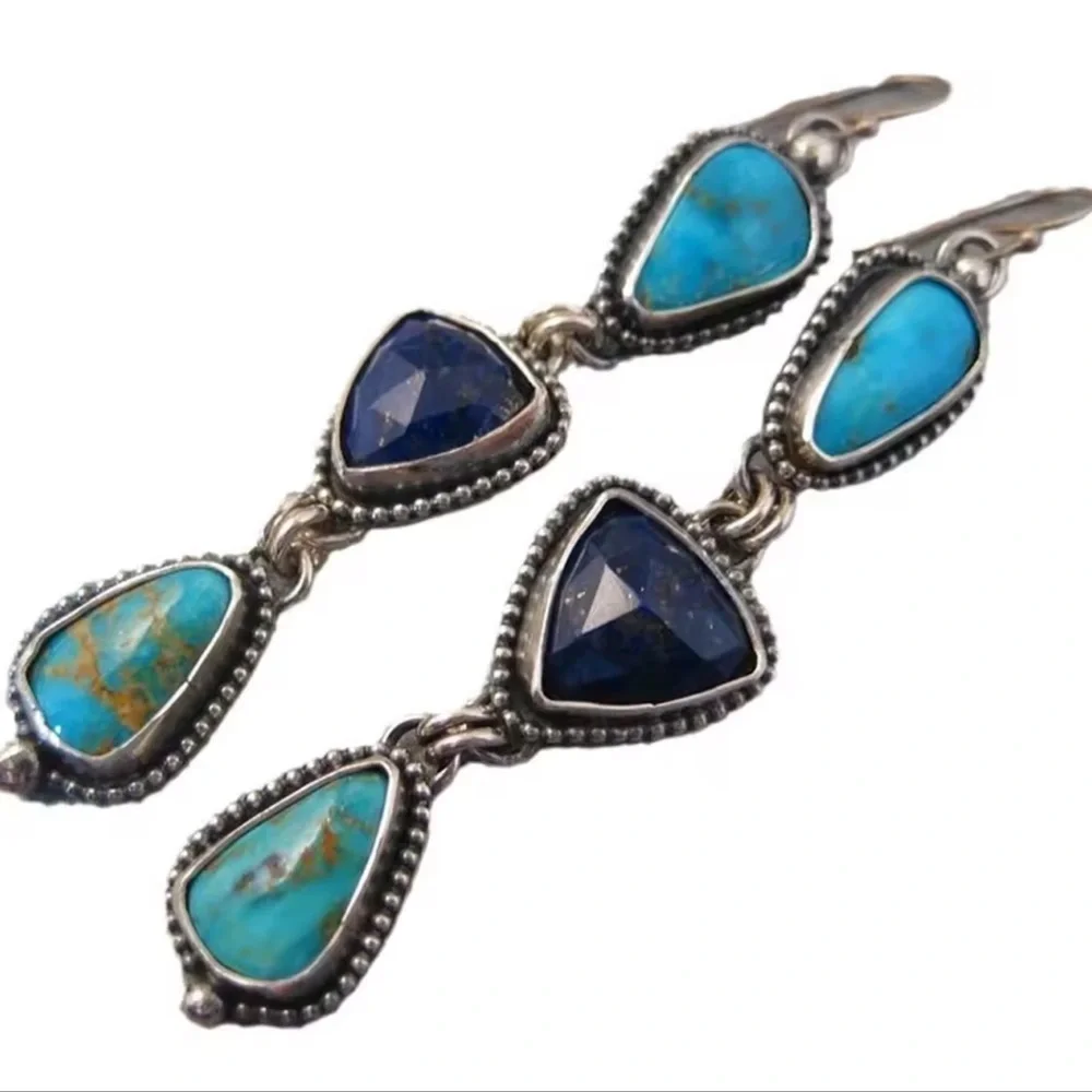 Natural Stones Drop Earrings - Picture 4 of 5